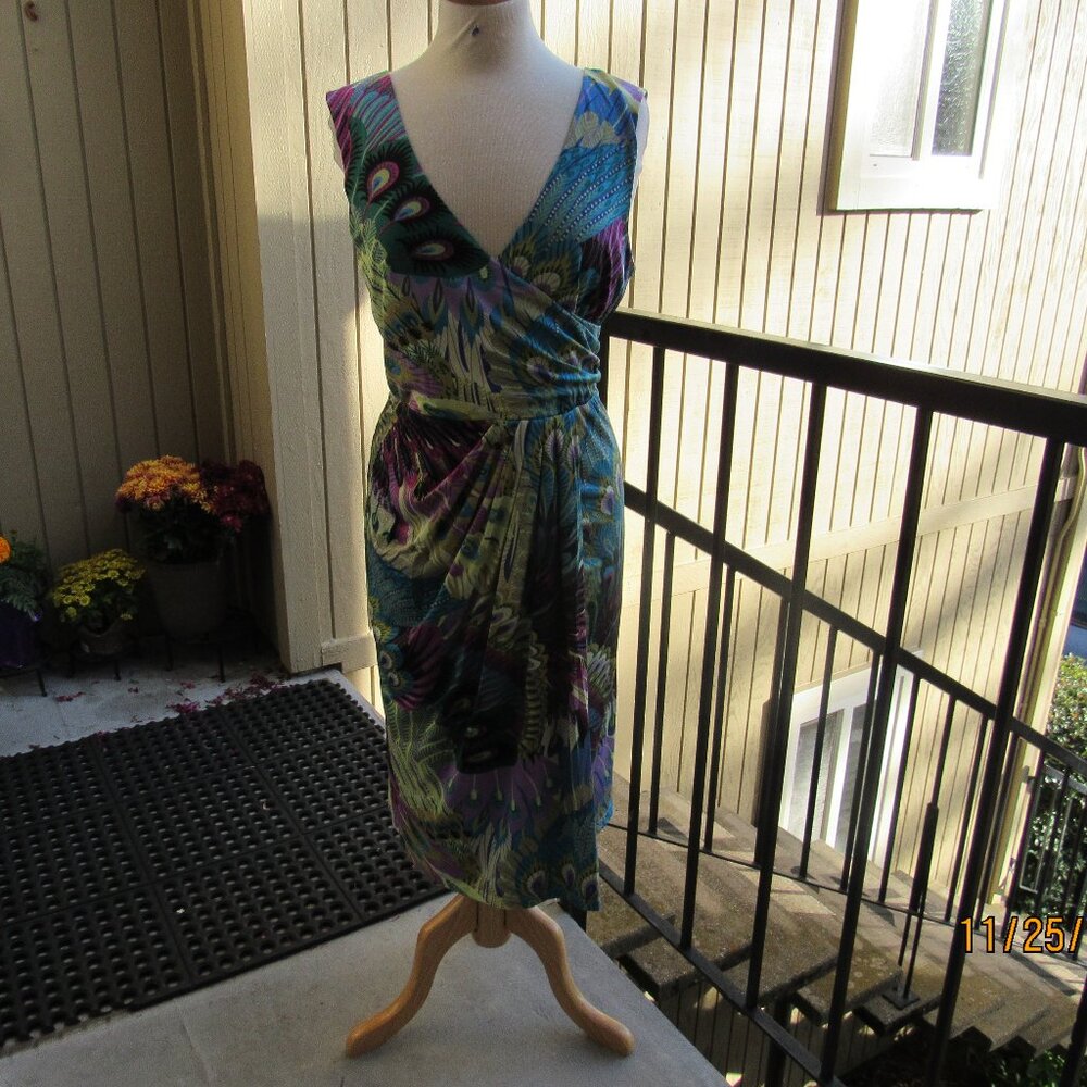 #611  NEW WOMAN'S TROPICAL LOOKING DRESS BY PHASE EIGHT  (SIZE 12US / 16UK)